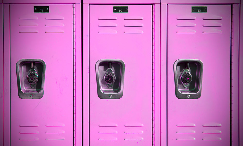 pink lockers