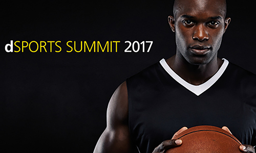 Feature image image of a basketball player with the words dSports Summit 2017