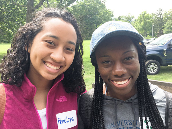 Penelope Subervi and Eunice Noel. 