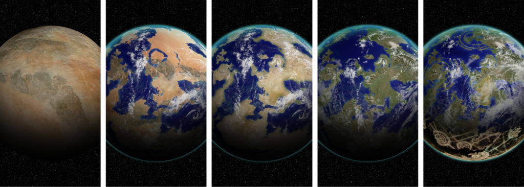 examples of five different types of planets