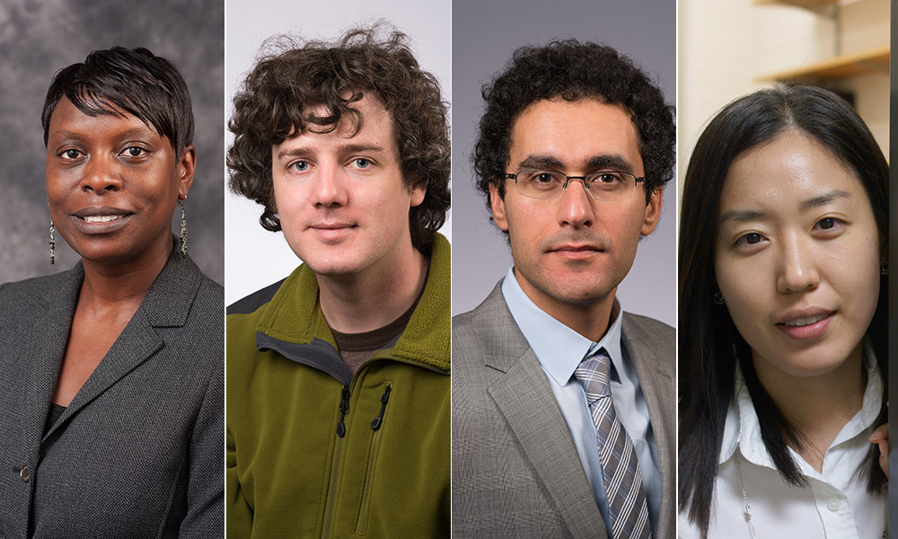 Feature image four portraits of faculty