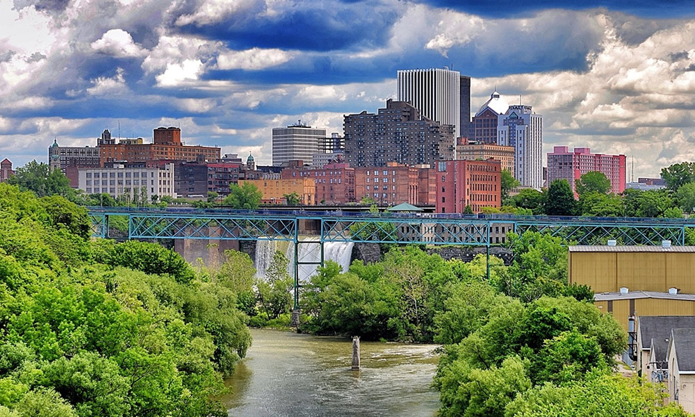 Feature image Rochester skyline