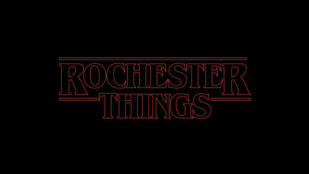 ROCHESTER THINGS written in STRANGER THINGS typeface