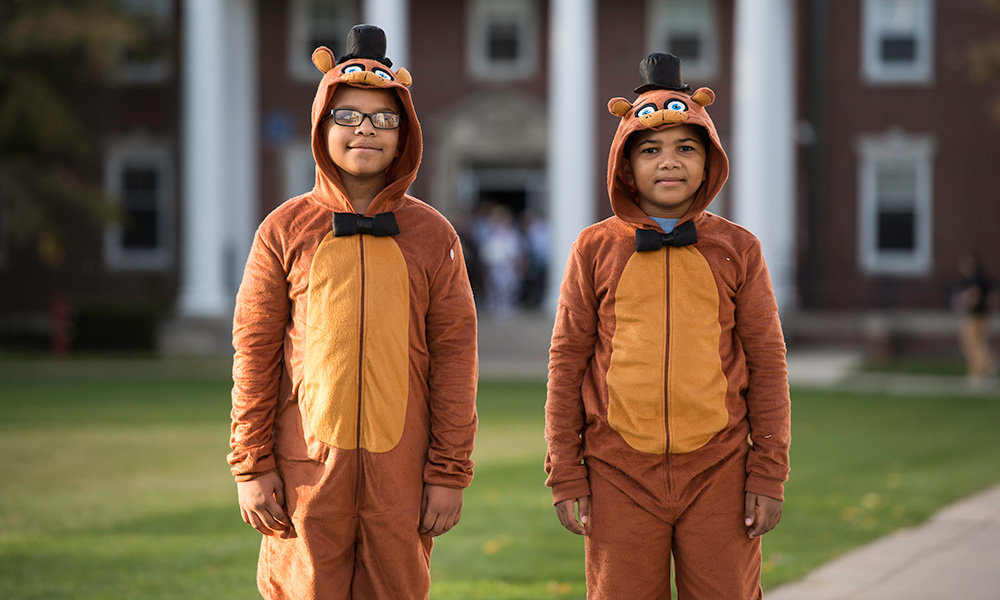 Feature image twi students dressed as teddy bears