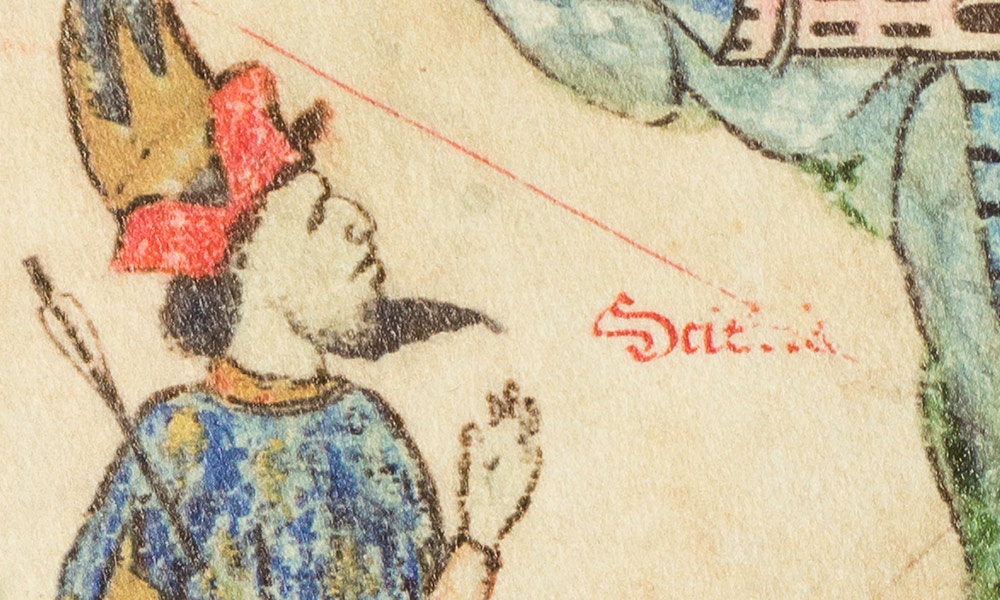 detail image from medieval map