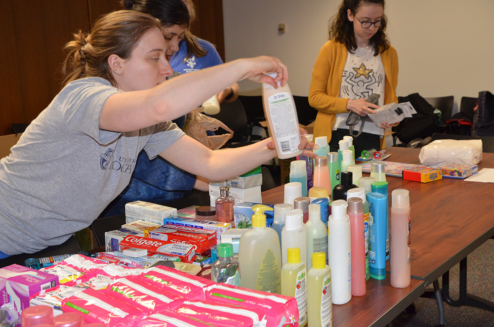 Feature image people sorting toiletries