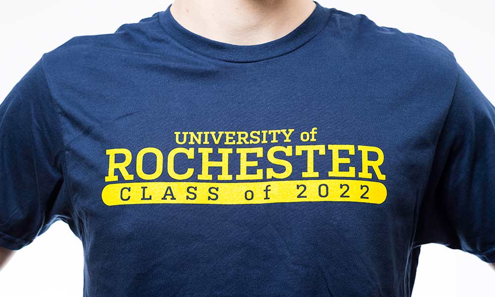 t-shirt reads University of Rochester Class of 2022