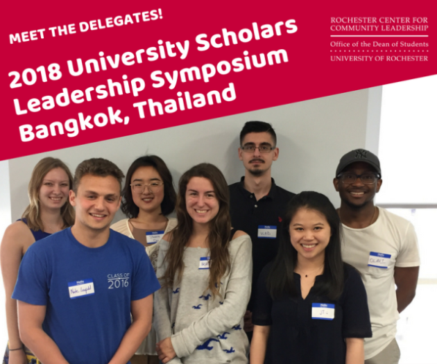 The group of student delegates attending the symposium