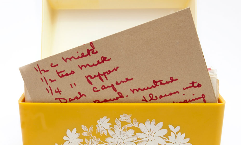 recipe card