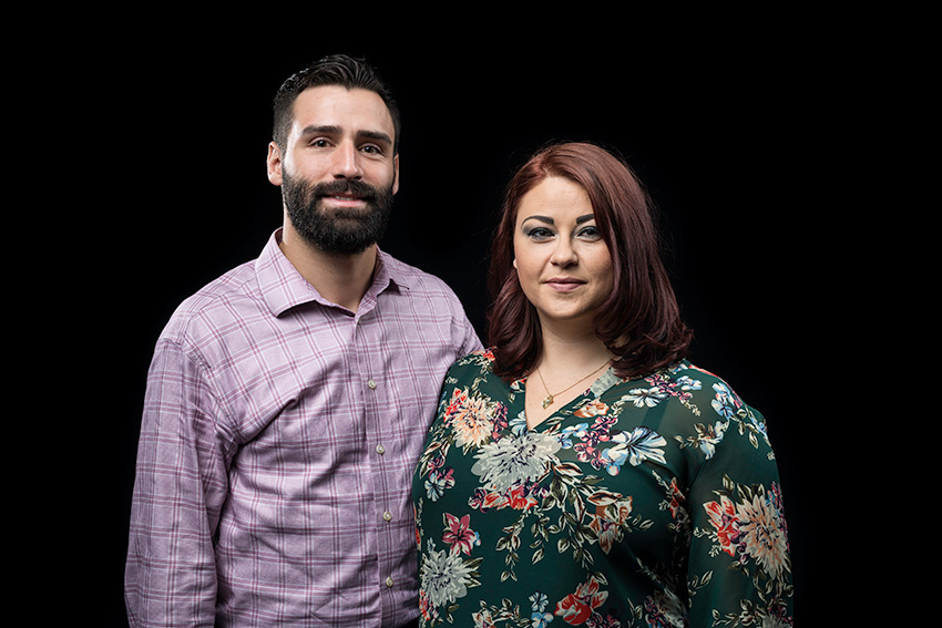 portrait of Zachary Byron and his wife Crystal