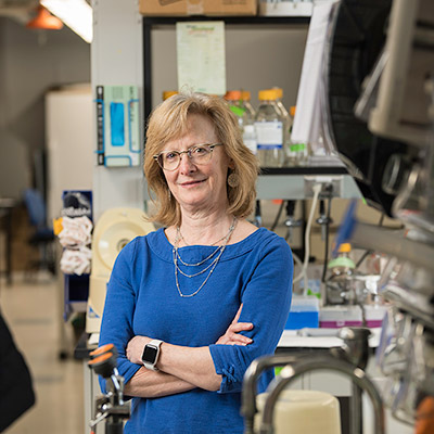 Lisa Beck in her lab.