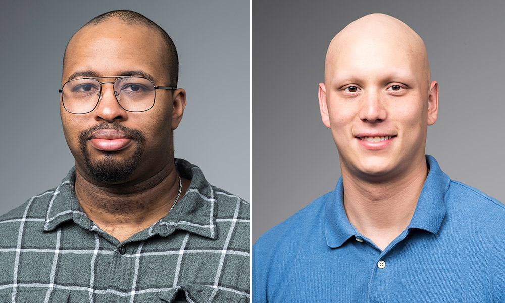 Feature image two portraits of doctoral students