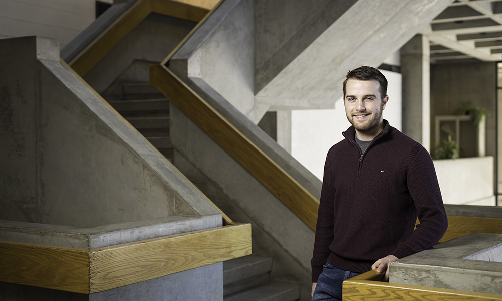 Feature image Nik Angyal photographed in Hutchison Hall
