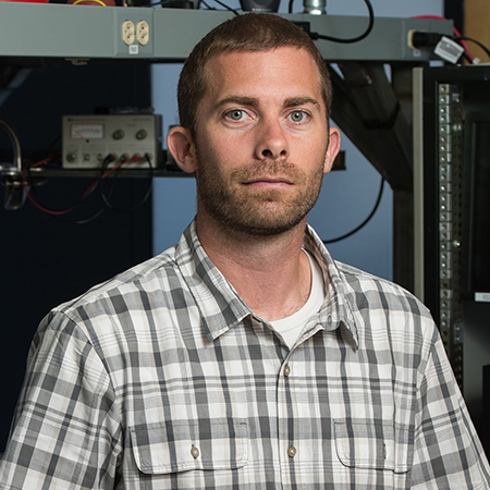 Nick Vamivakas in his lab.