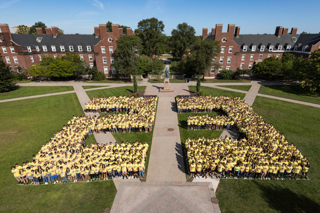 students form the numbers 23