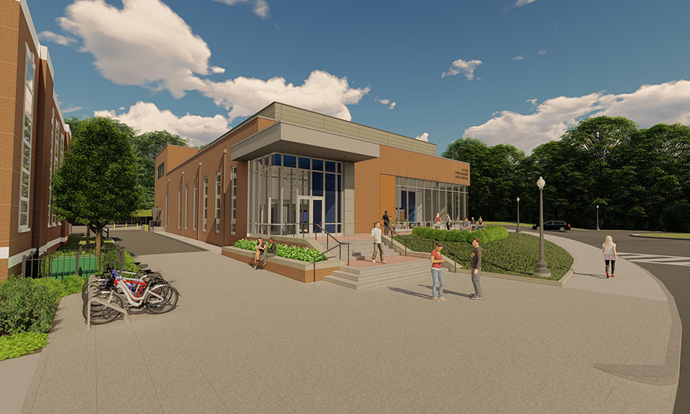 artist rendering of planned arts center