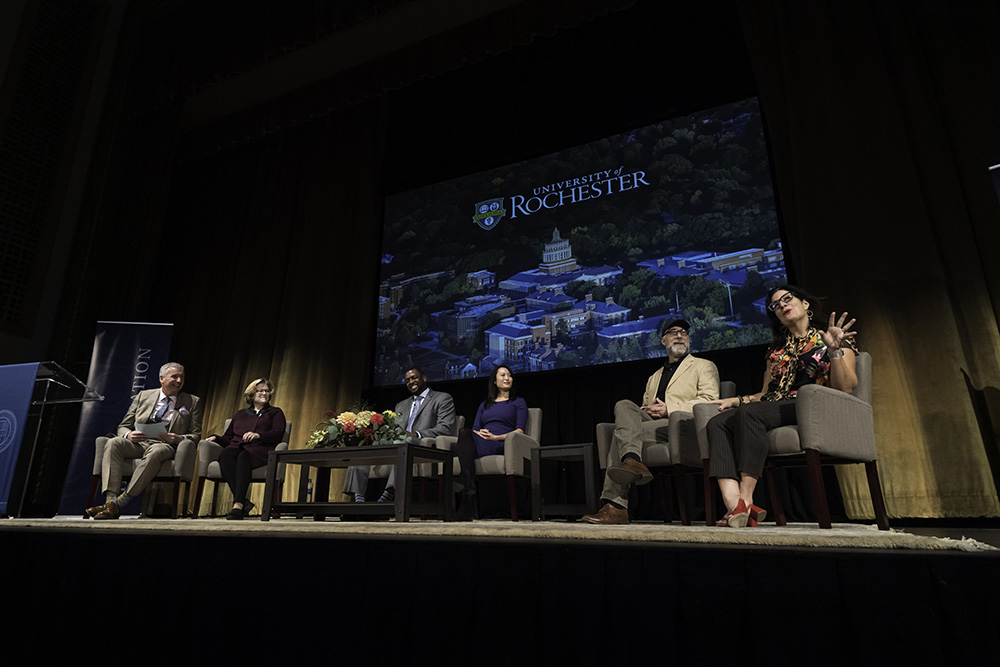 faculty panel on stage