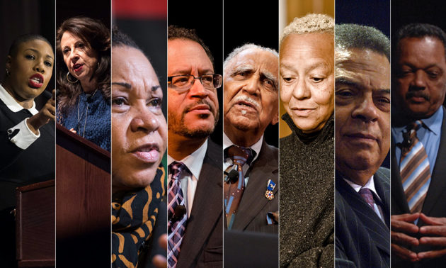 collage of eight past MLK speakers: