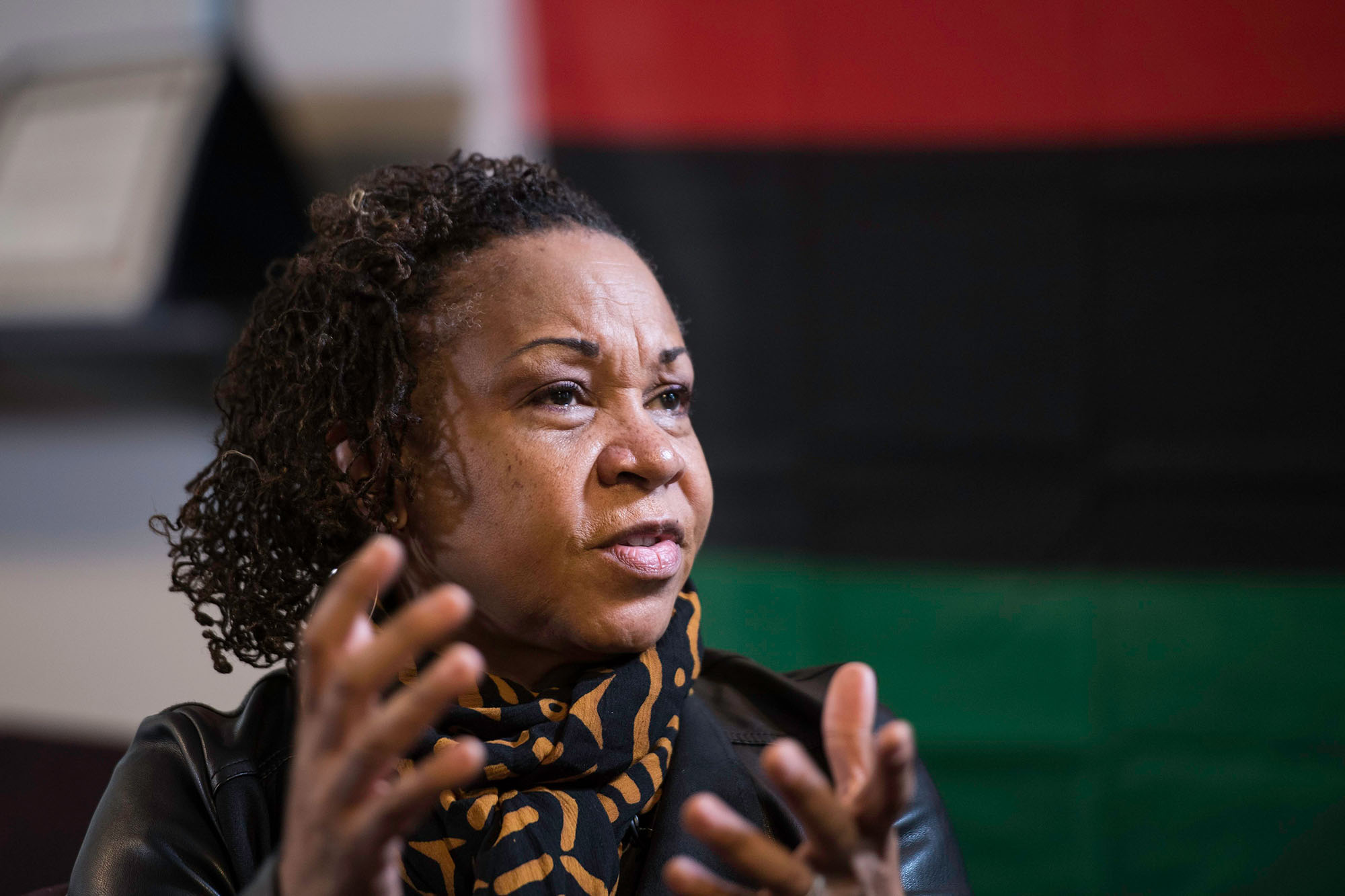 Close up of Joy DeGruy at the 2017 Martin Luther King Jr. Commemorative Address at URochester.