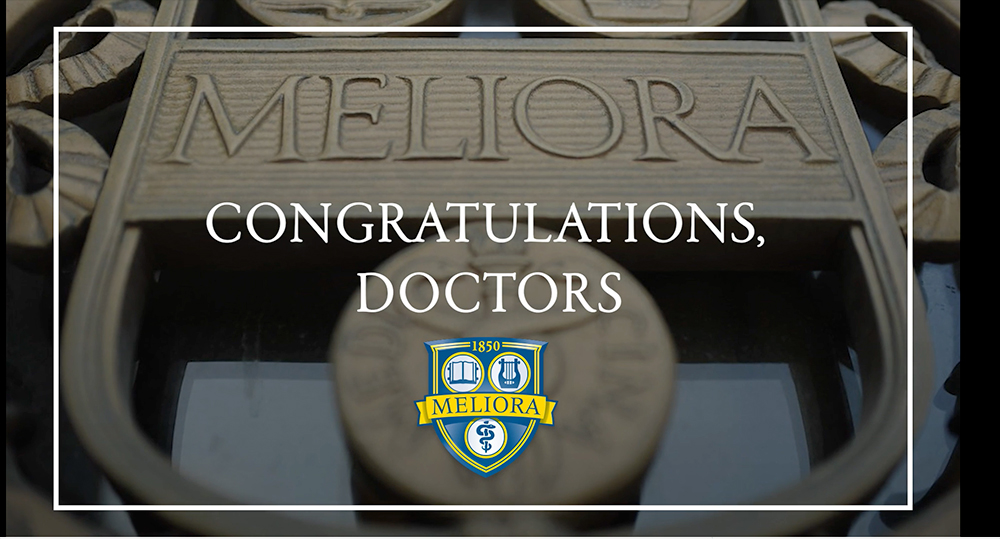 video still says CONGRATULATIONS GRADUATES