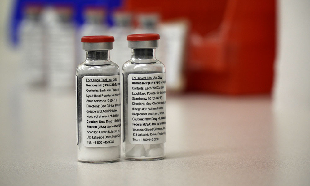 vials of remdesivir