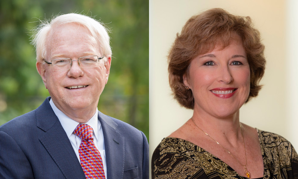Feature image Side-by-side portraits of Martin Sanders and Elizabeth Ward.