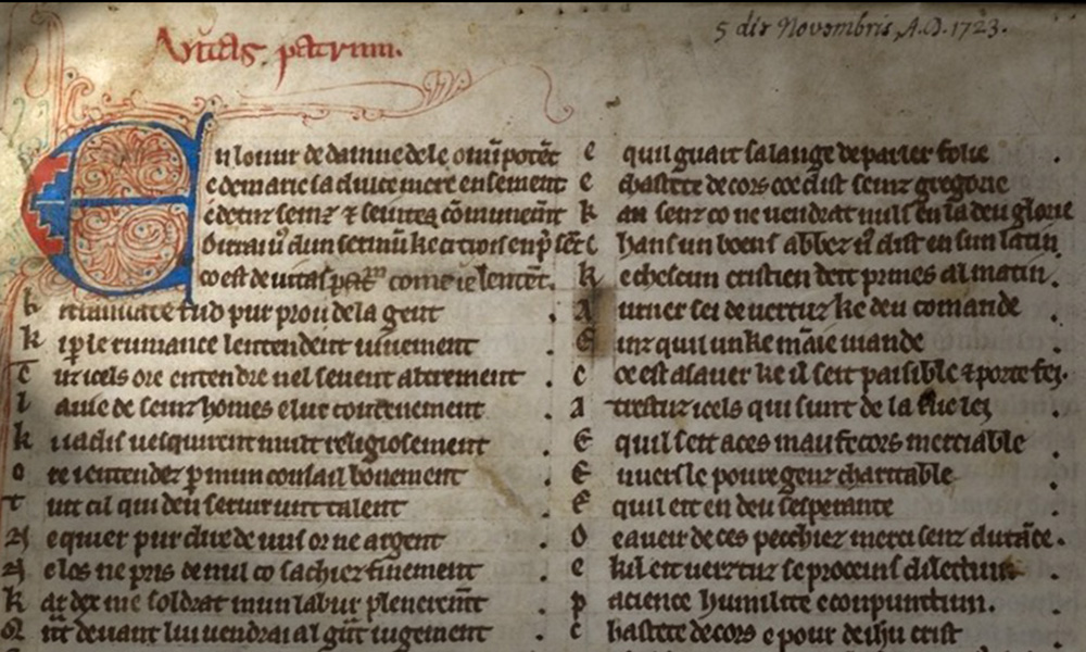 image of illustrated medieval text