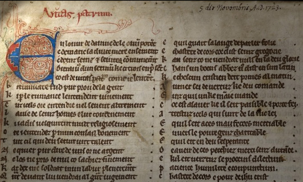 On the idea of Future : Medieval Text Manuscripts