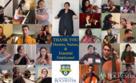 many musicians performing together in separate Zoom windows.
