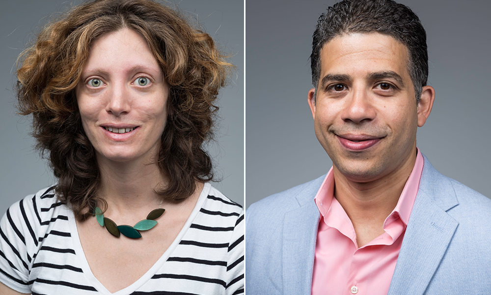 portraits of Martina Poletti and Emanuel Gomez-Ramirez.