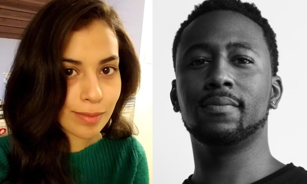 Feature image Two provided headshots side by side: left is Mia Alafaireet in color, right is Ricardo Milhouse in black and white.