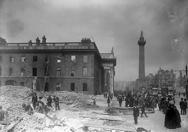Shelled General Post Office in Dublin.