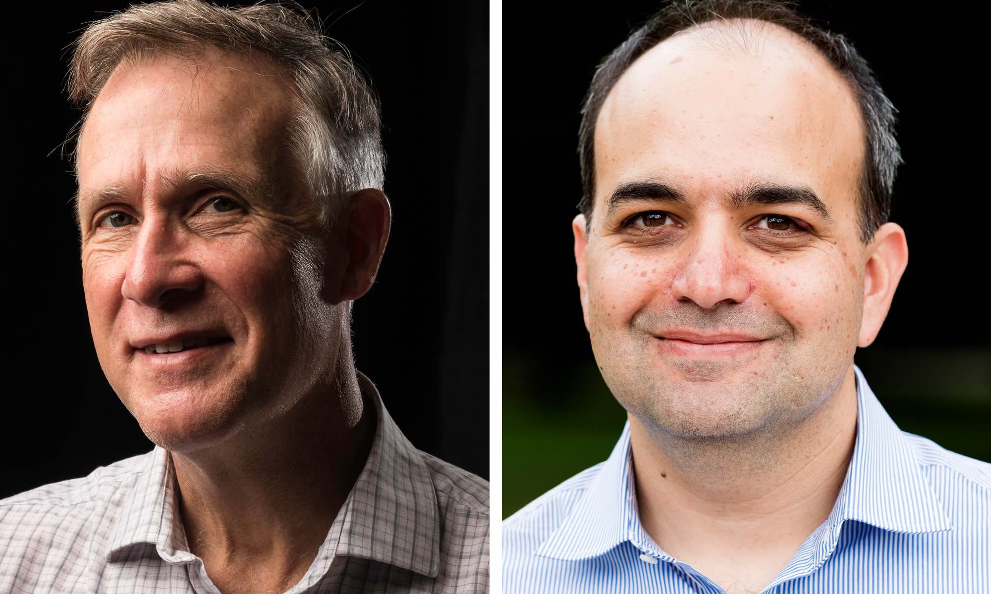 Feature image Headshots of Thomas Brown and Sina Ghaemmaghami.