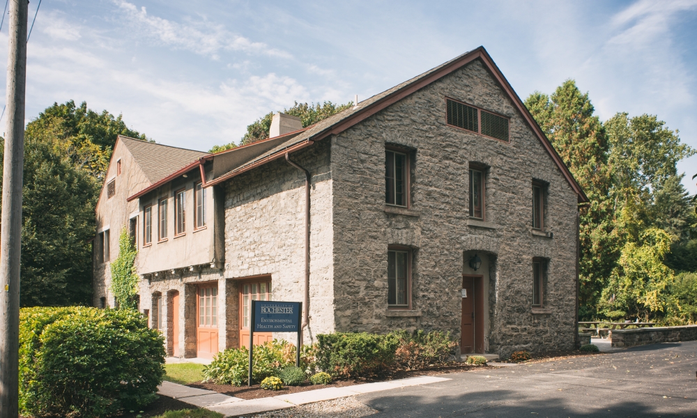 Feature image Environmental Health and Safety building.