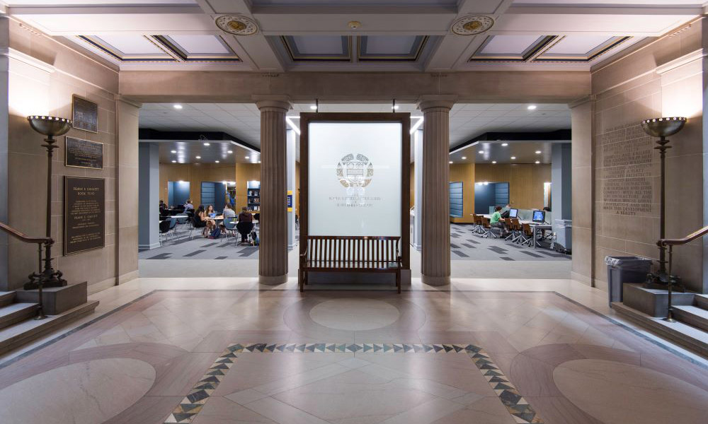 Feature image interior photo of library