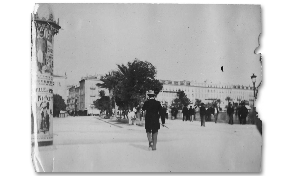 archival photo of busy city street.