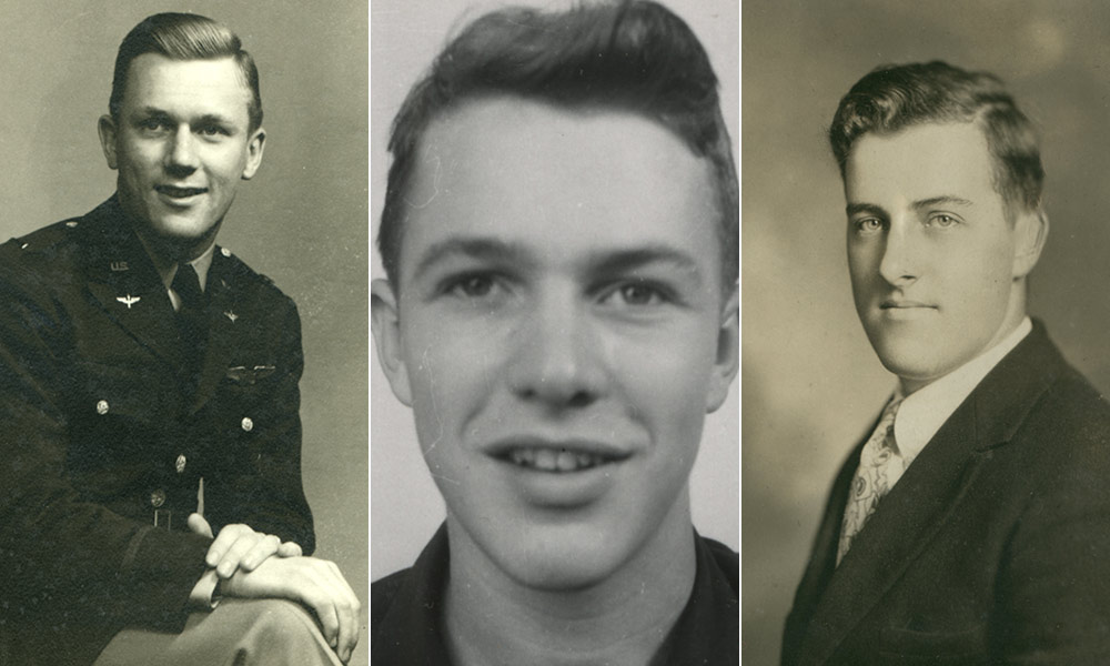 Feature image a composite image of three archival portraits.