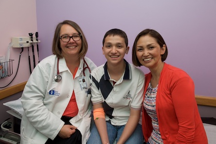portrait of Stephanie Savelli, James Wilson, and Noriko Wilson