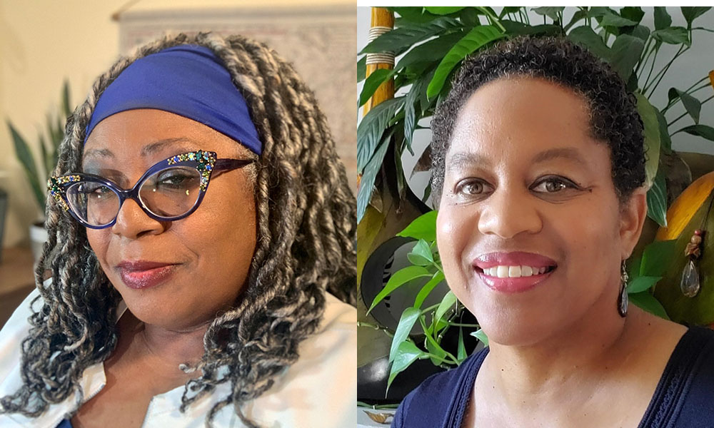Feature image side by side headshots of Anthea Butler and Valeria Sinclair-Chapman.
