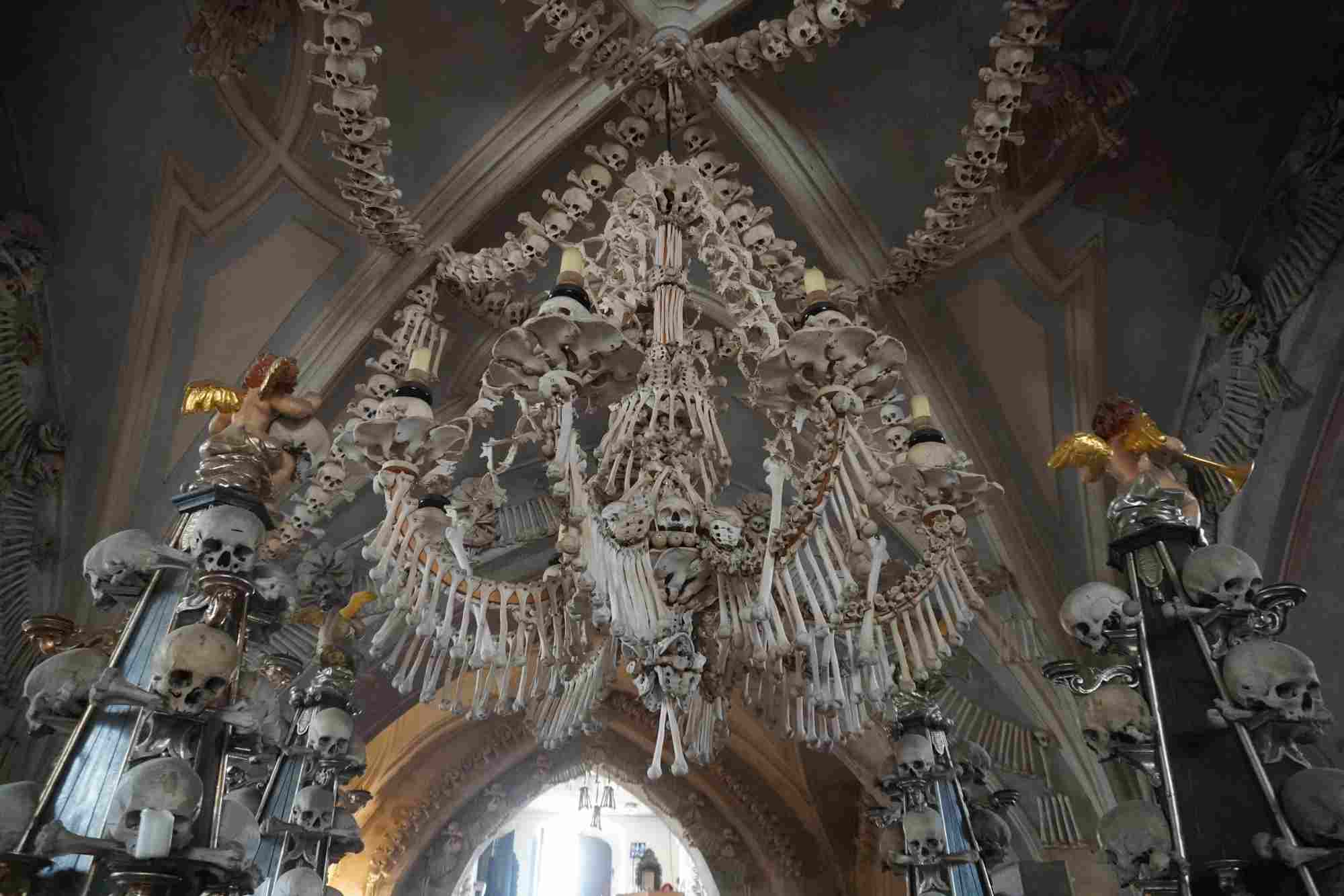 Sedlec Ossuary, a dark tourism destination. 