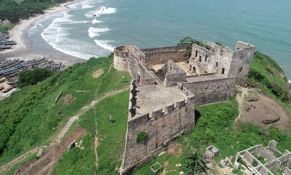 aerial view of Fort Amsterdam