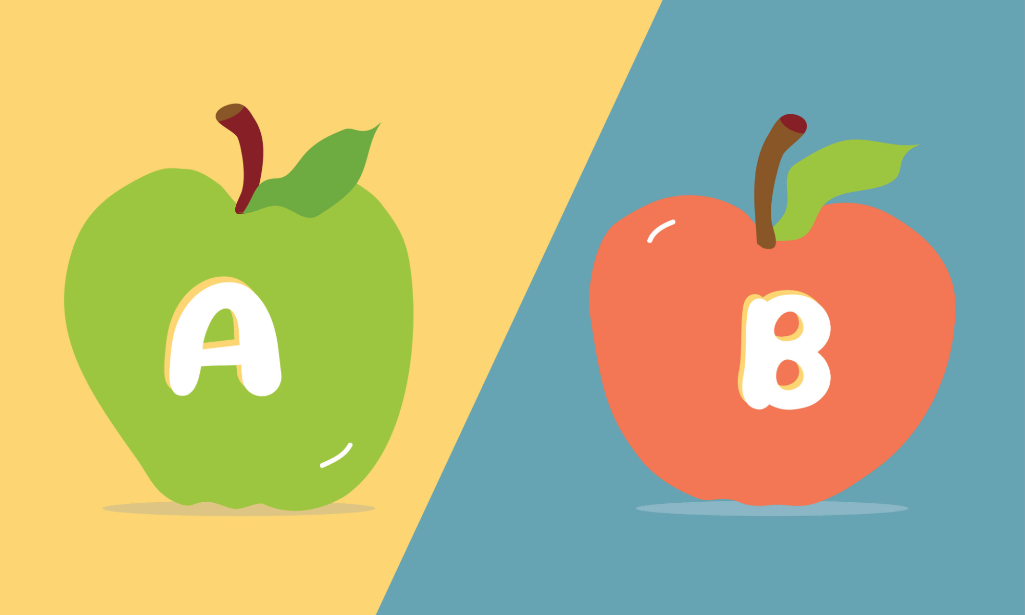 A green apple with an 