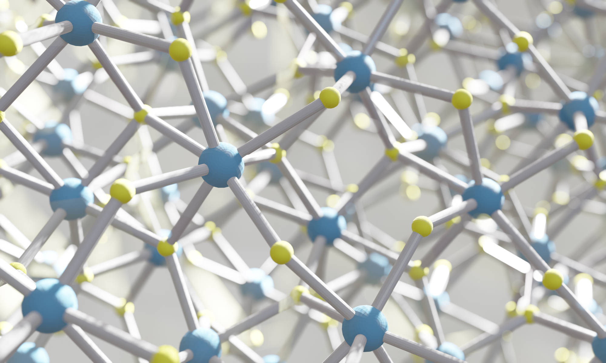 Feature image Illustration of hafnia (hafnium oxide) crystal molecules.