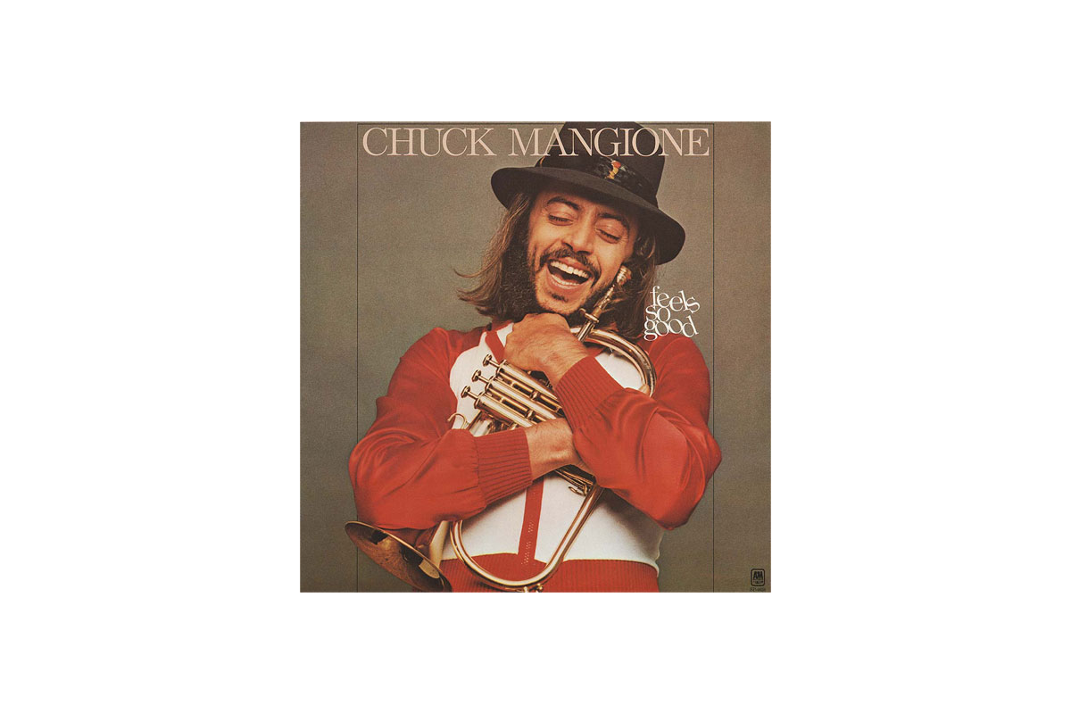 Album cover featuring The Best of Chuck Manone with a portrait of the artist and vibrant musical elements.