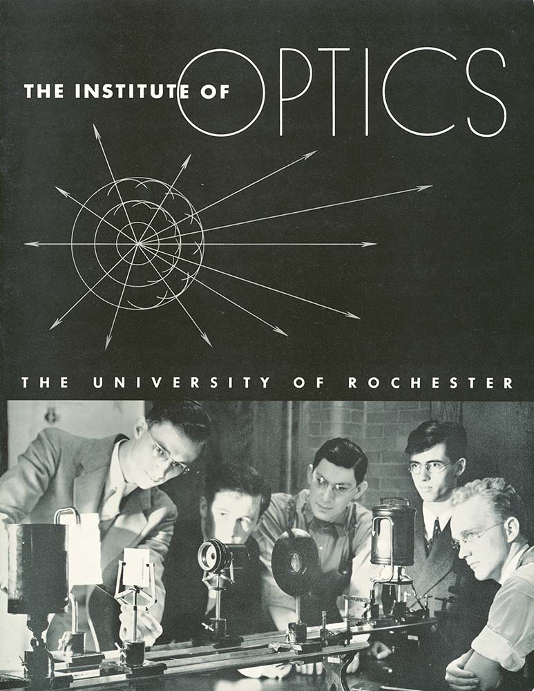 The Institute of Optics at the University of Rochester, showcasing its modern architecture and academic environment.