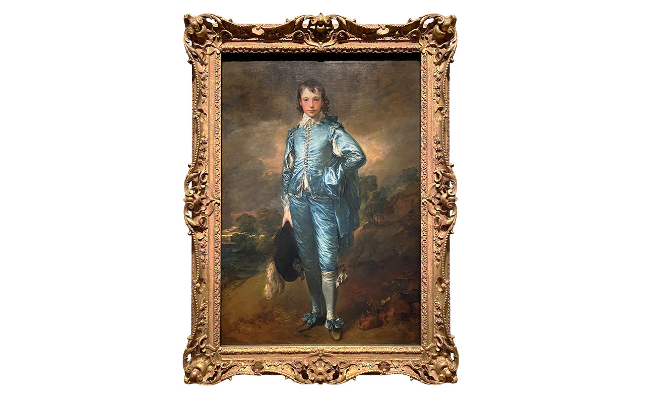Painting of a boy in a blue satin suit from Gainsborough’s The Blue Boy, symbolizing the concept of “blue noise mask.”