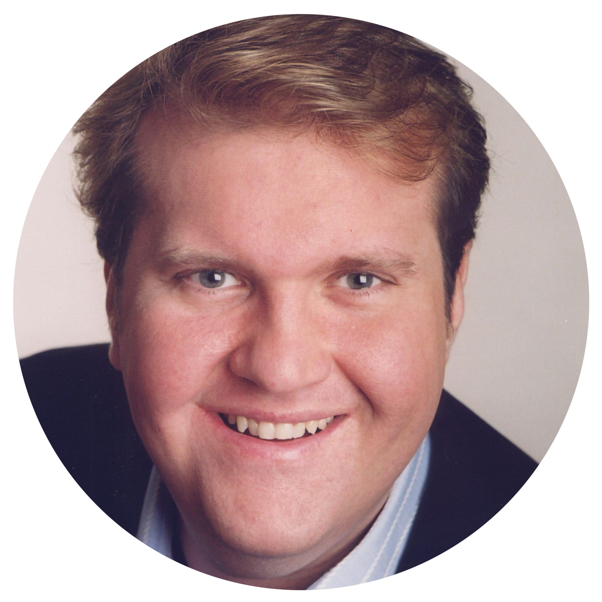 Circle cutout of Harry Griffey headshot.