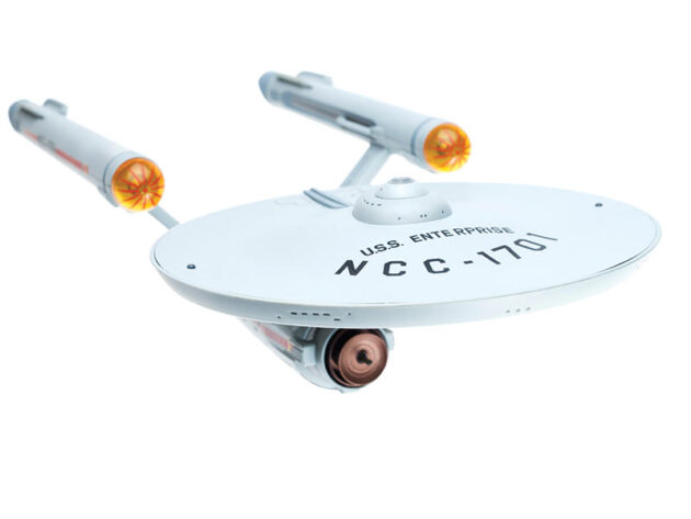 photo of star trek enterprise model for rochester physics analysis of series.