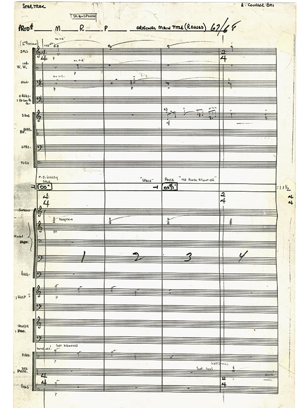 image of stark trek main theme composed by rochester alumnus alexander courage