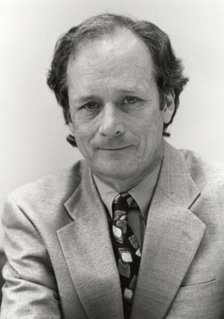 Black and white archival photo of Edward Deci.